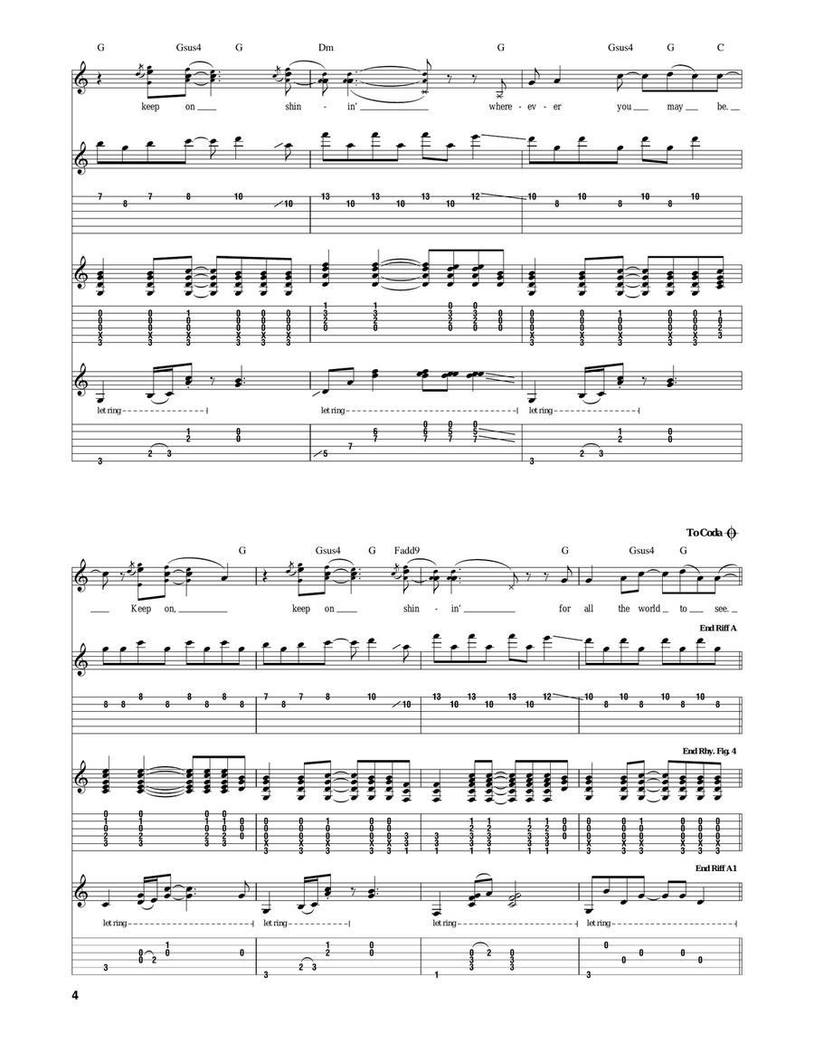 Keep On Shinin' Keep On Shinin' Acoustic Guitar scores gallery preview page 4