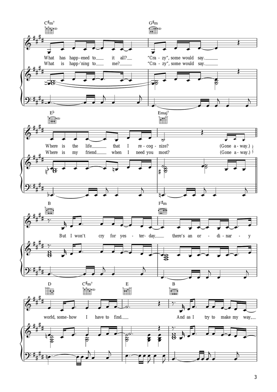 Ordinary World Ordinary World Acoustic Guitar scores gallery preview page 3
