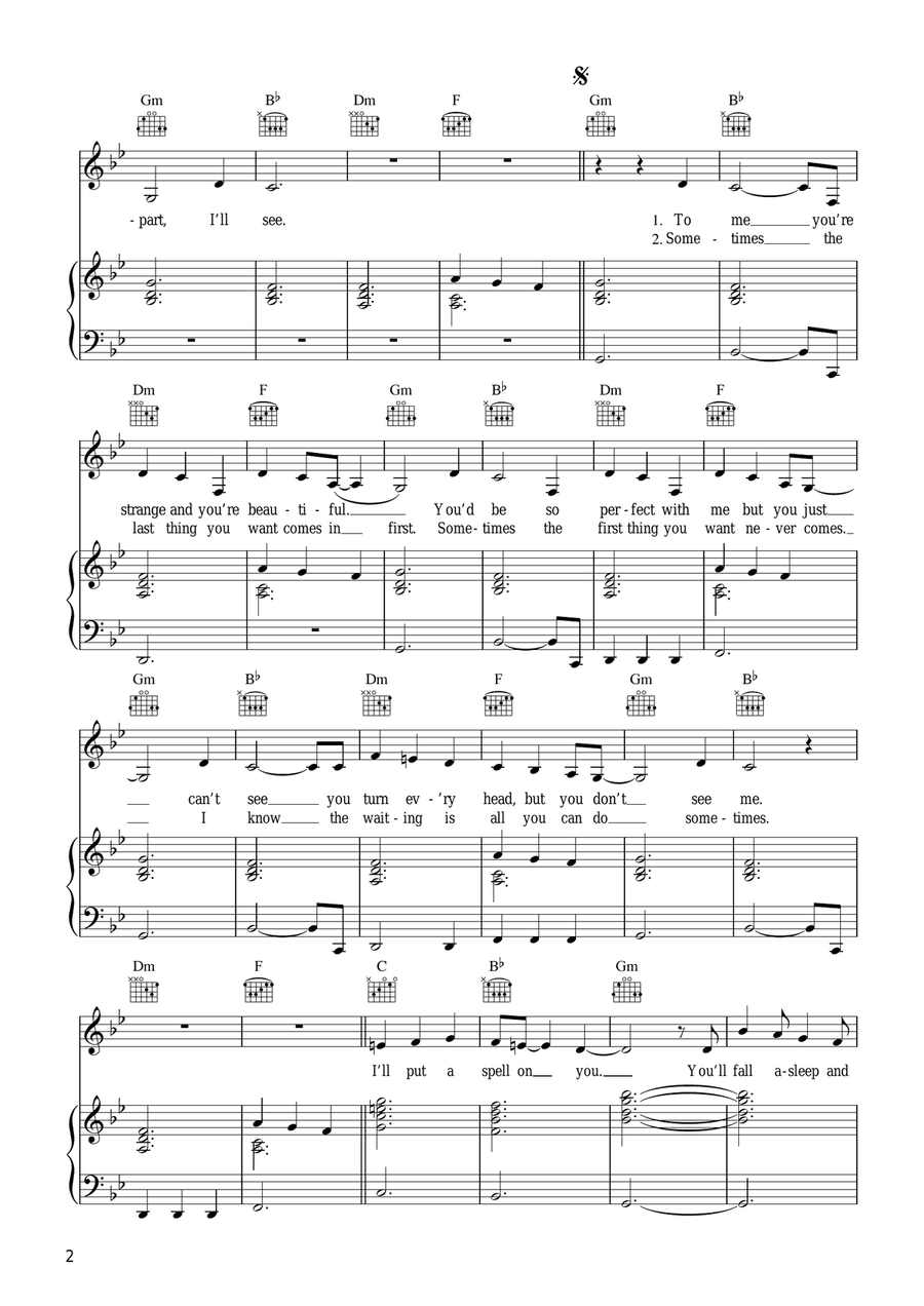 Strange And Beautiful Strange And Beautiful Acoustic Guitar scores gallery preview page 2