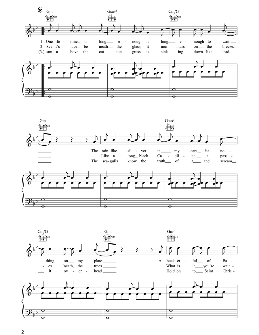 Nos Da Cariad Nos Da Cariad Acoustic Guitar scores gallery preview page 2
