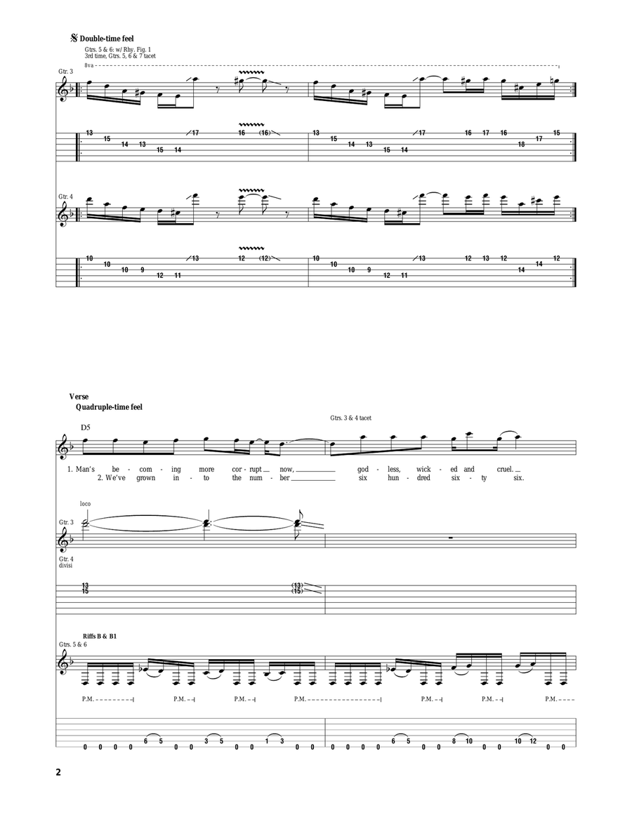 The Wicked End The Wicked End Electric Guitar scores gallery preview page 2