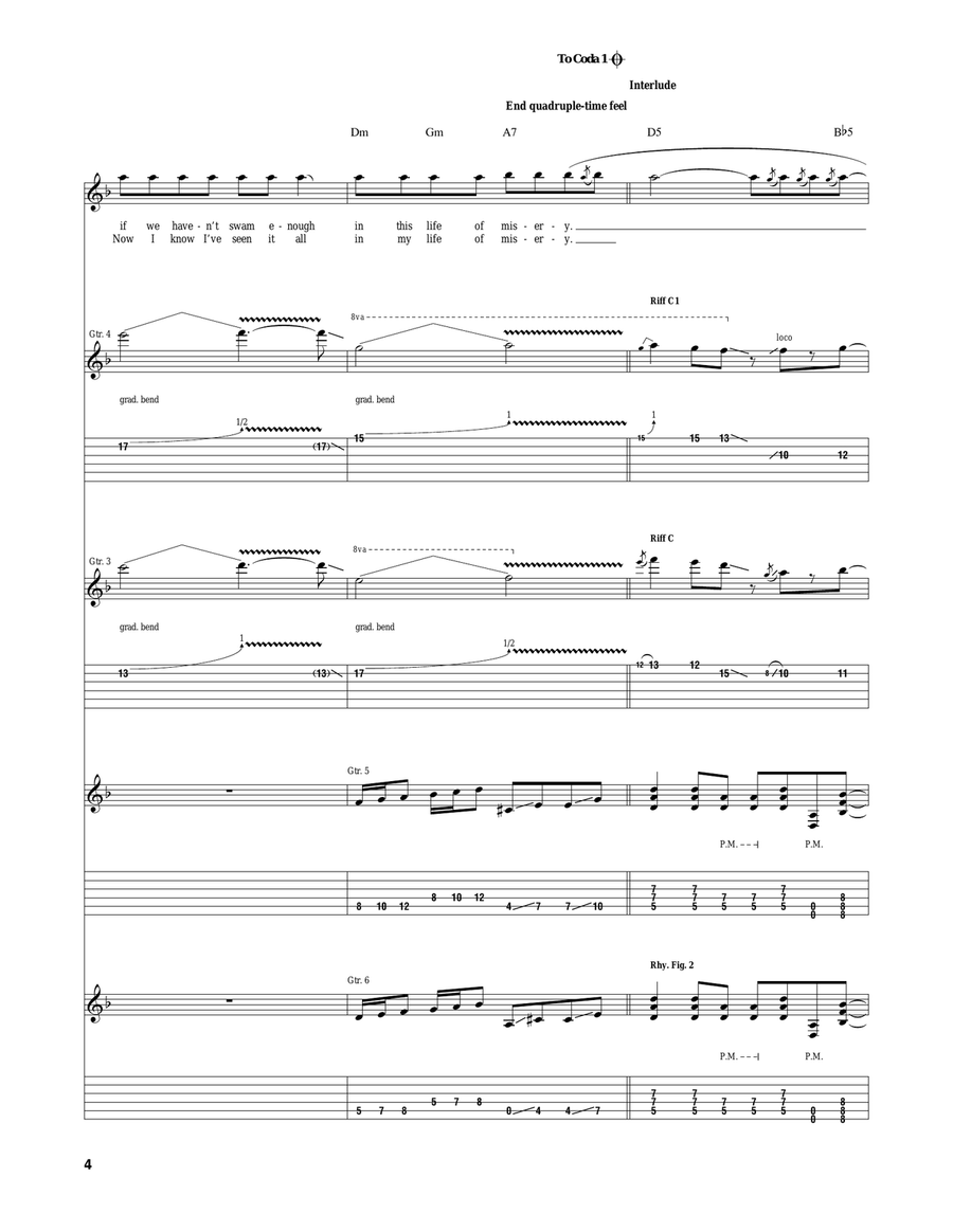 The Wicked End The Wicked End Electric Guitar scores gallery preview page 4