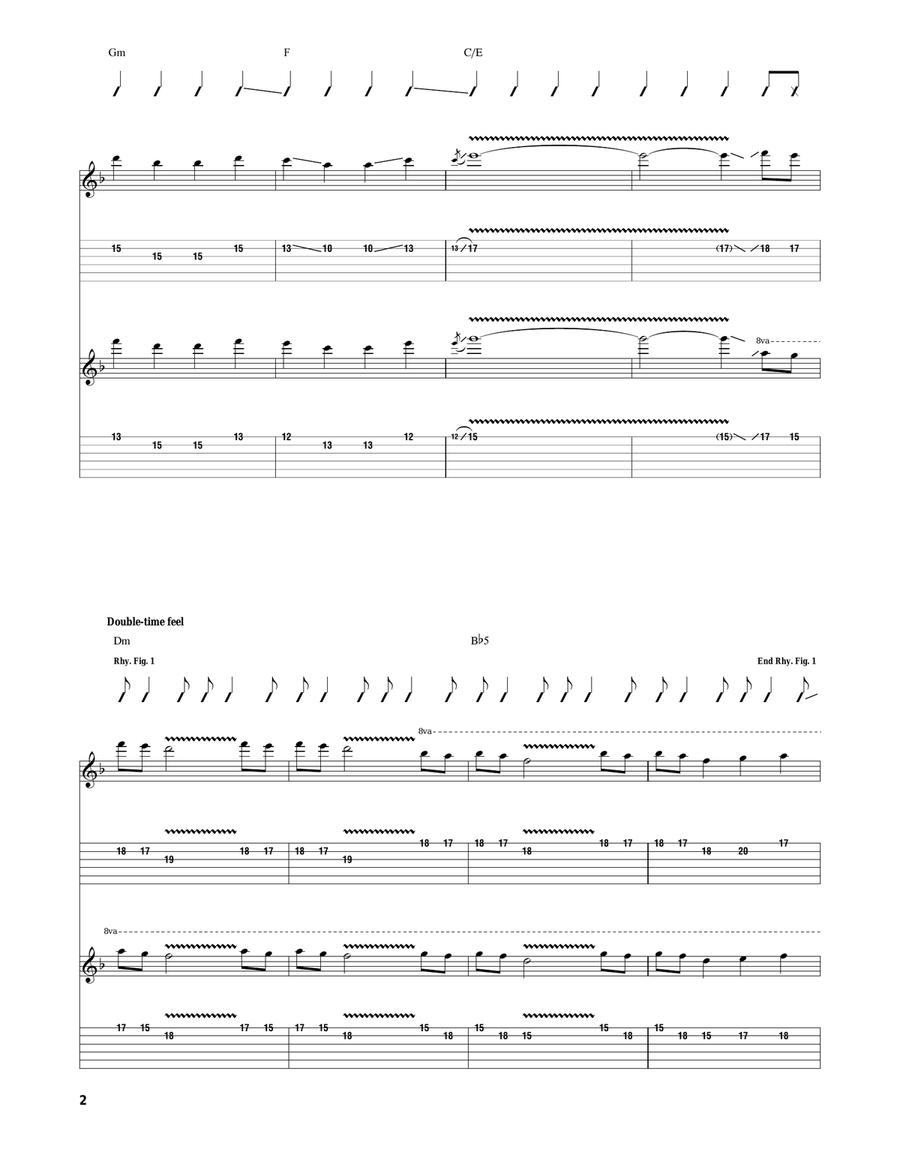 Blinded In Chains Electric Guitar scores gallery preview page 2