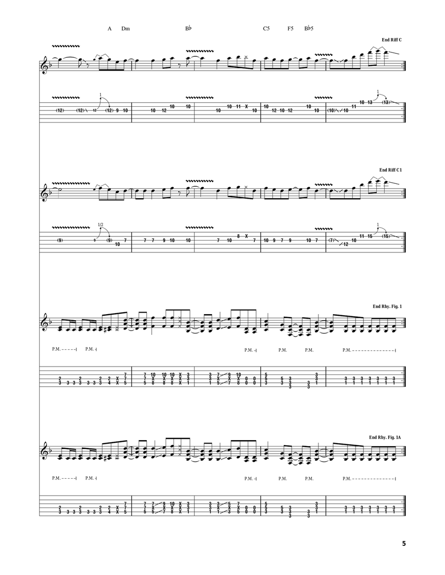 M.I.A. M.I.A. Electric Guitar scores gallery preview page 5