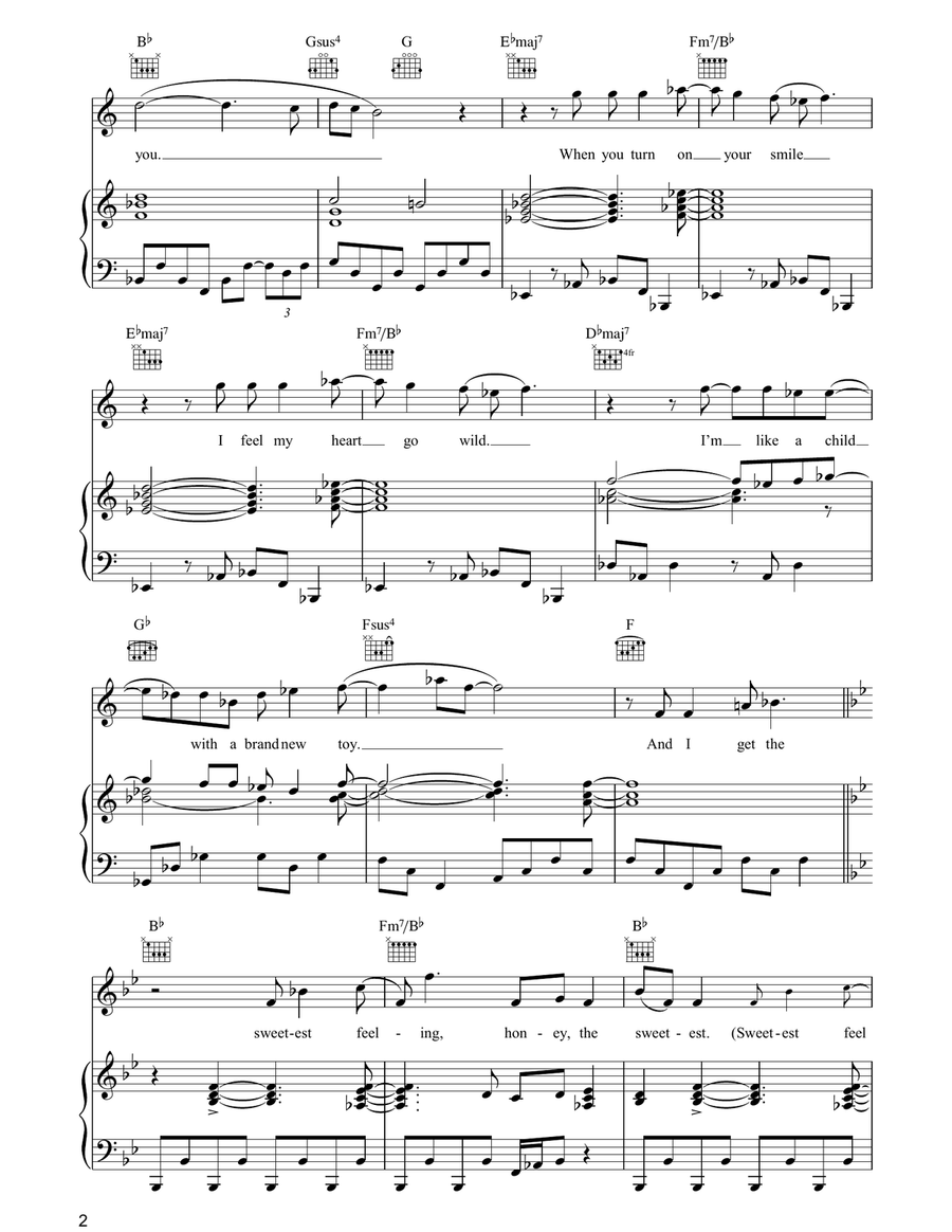I Get The Sweetest Feeling Piano, Vocal, Guitar scores gallery preview page 2