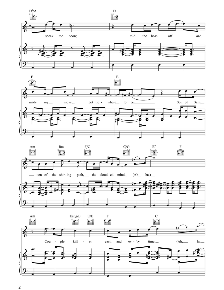 Son Of Sam Son Of Sam 3-Part scores gallery preview page 2