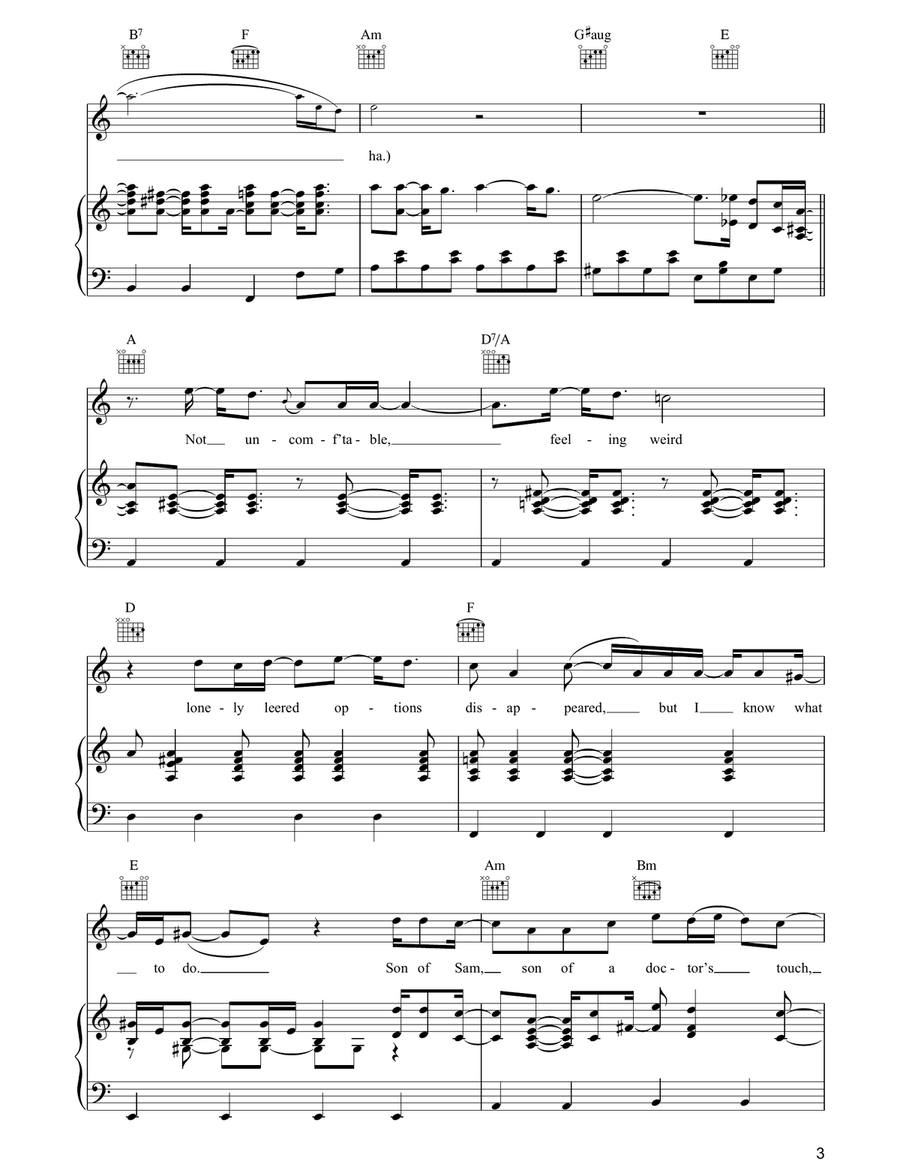 Son Of Sam Son Of Sam 3-Part scores gallery preview page 3