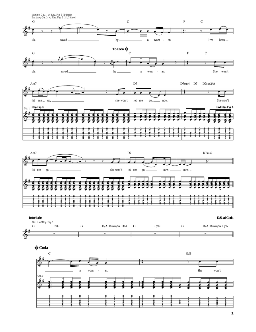 Trouble Trouble Acoustic Guitar scores gallery preview page 3