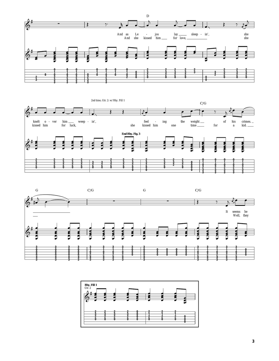 Narrow Escape Narrow Escape Acoustic Guitar scores gallery preview page 3