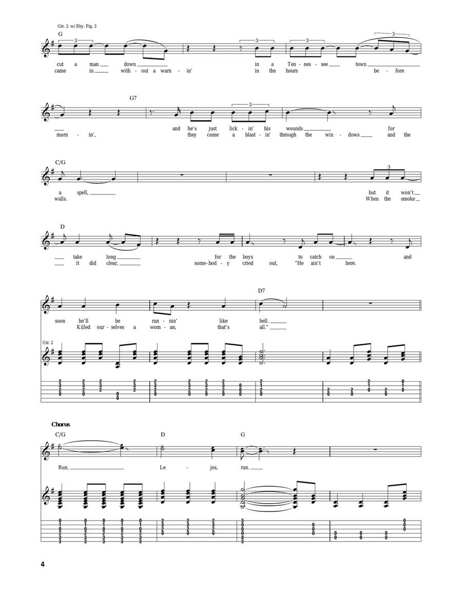 Narrow Escape Narrow Escape Acoustic Guitar scores gallery preview page 4