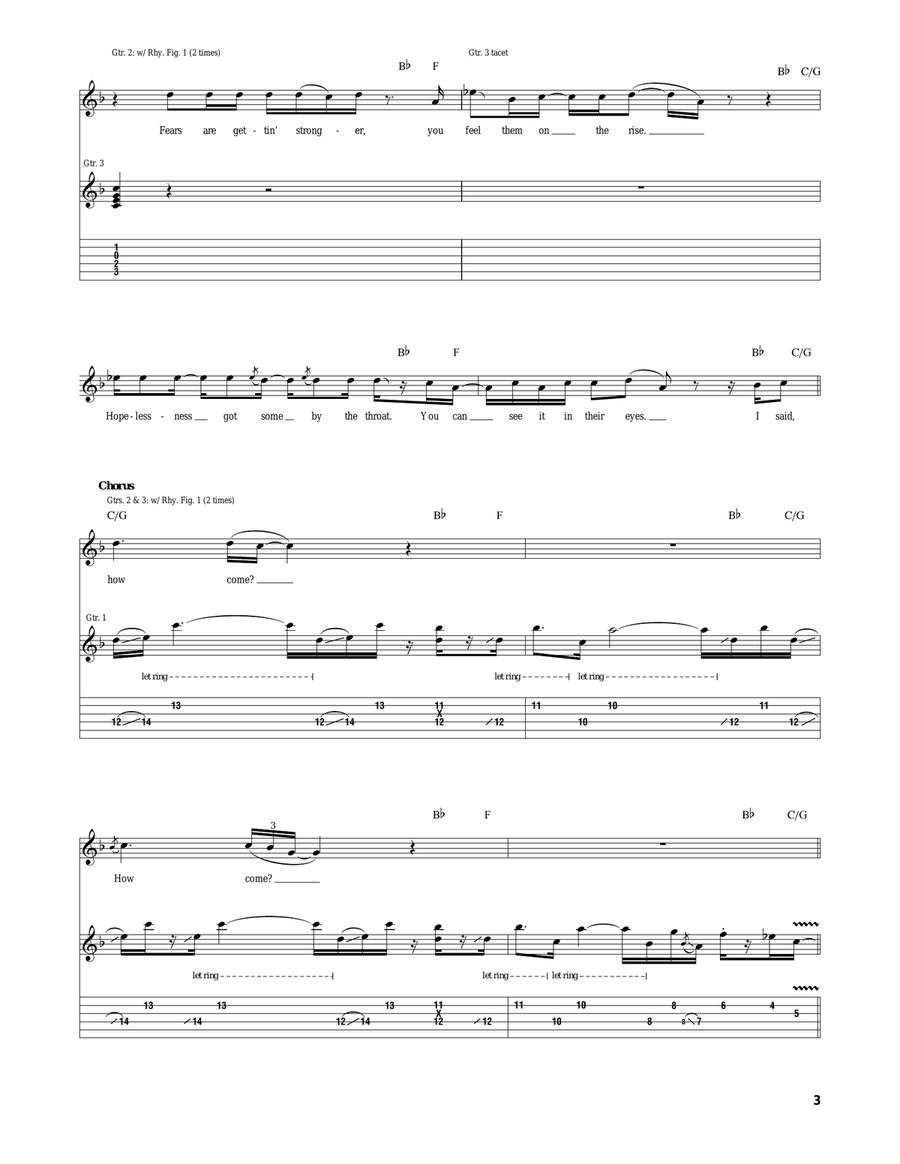 How Come How Come Acoustic Guitar scores gallery preview page 3