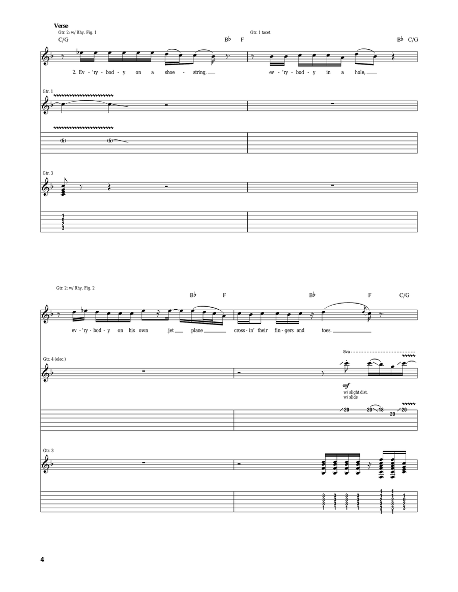 How Come How Come Acoustic Guitar scores gallery preview page 4