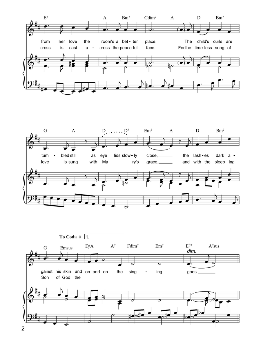 The Shadow The Shadow Piano, Vocal, Guitar scores gallery preview page 2