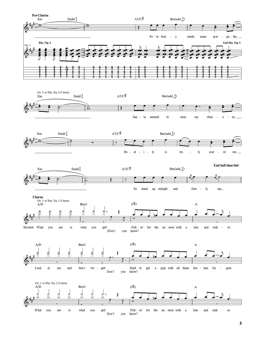Line & Sinker Electric Guitar scores gallery preview page 3