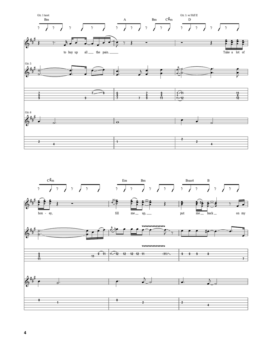 Say What You Will Say What You Will Acoustic Guitar scores gallery preview page 4