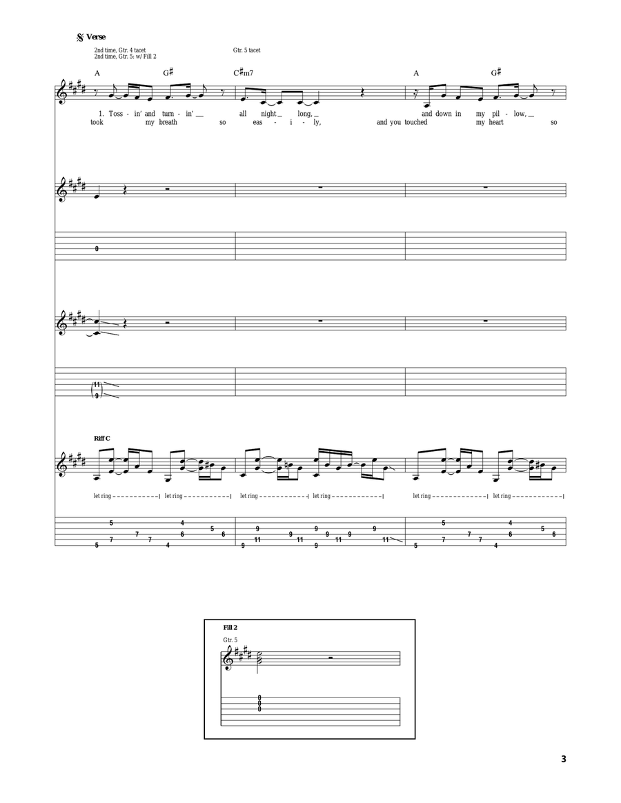 One Track Mind One Track Mind Acoustic Guitar scores gallery preview page 3