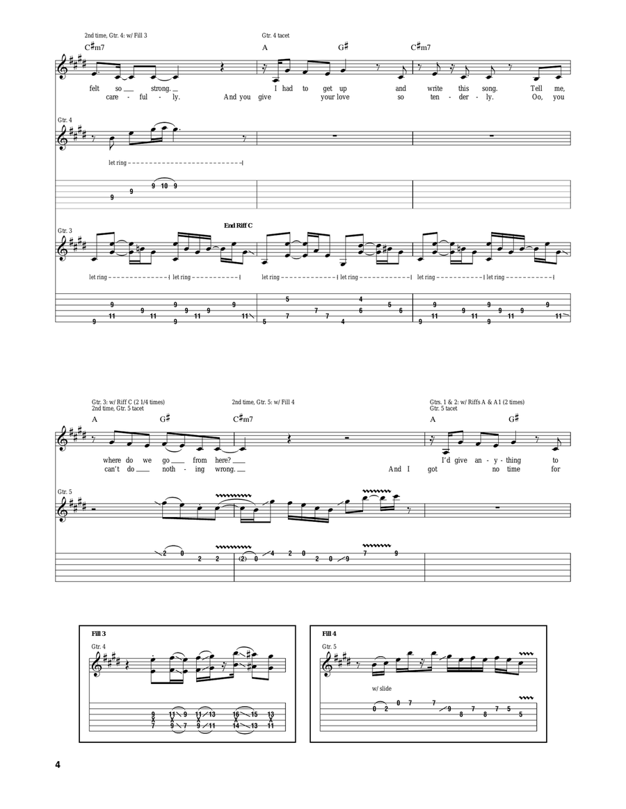 One Track Mind One Track Mind Acoustic Guitar scores gallery preview page 4