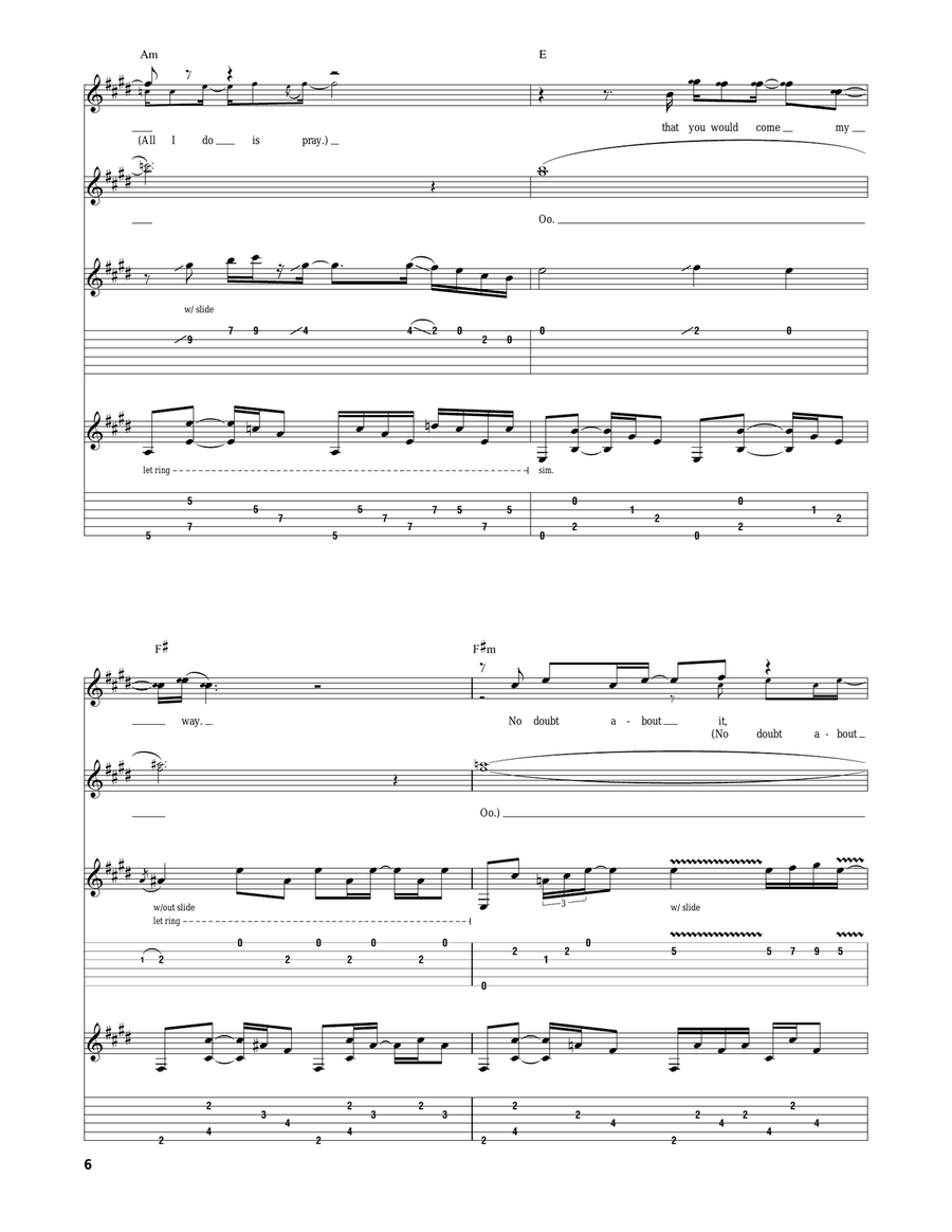 One Track Mind One Track Mind Acoustic Guitar scores gallery preview page 6