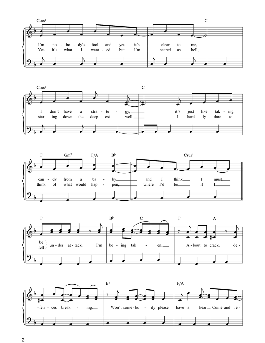 Under Attack Under Attack Piano, Vocal, Guitar scores gallery preview page 2