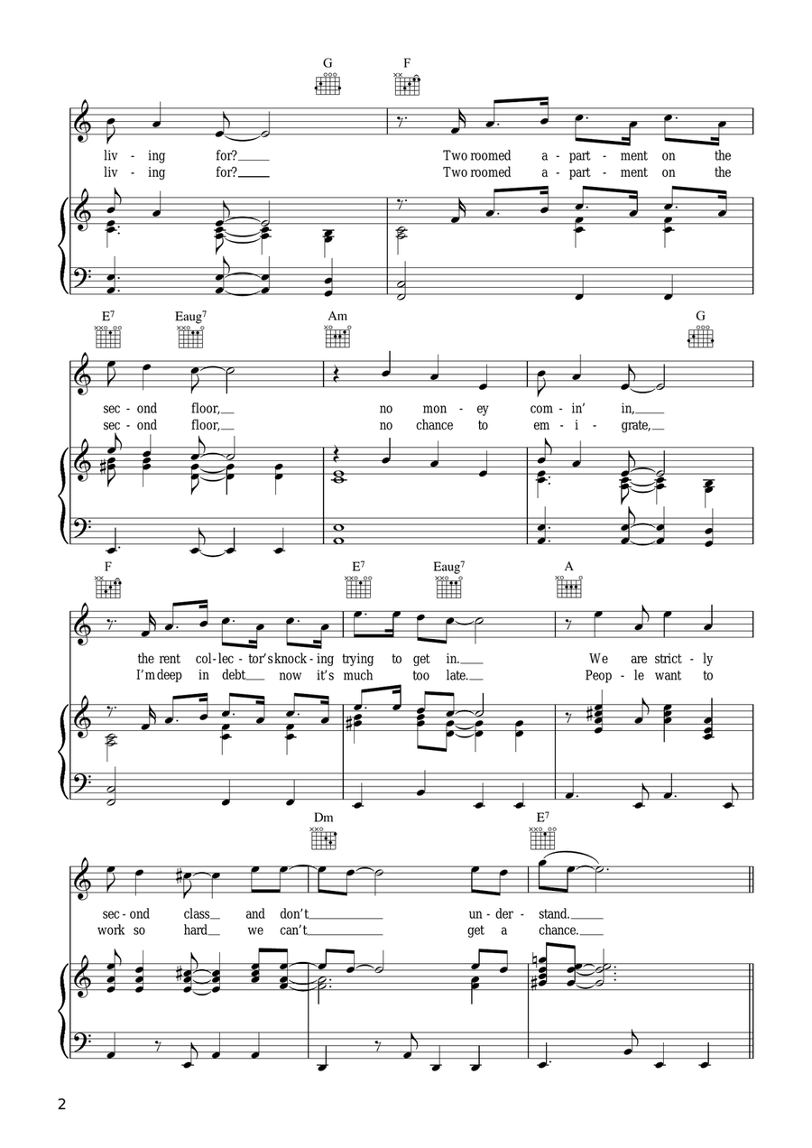 Dead End Street Dead End Street Acoustic Guitar scores gallery preview page 2