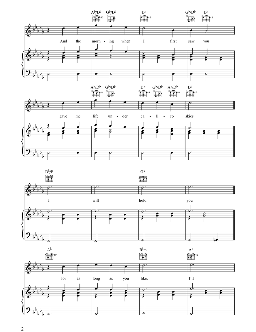 Calico Skies Calico Skies Acoustic Guitar scores gallery preview page 2