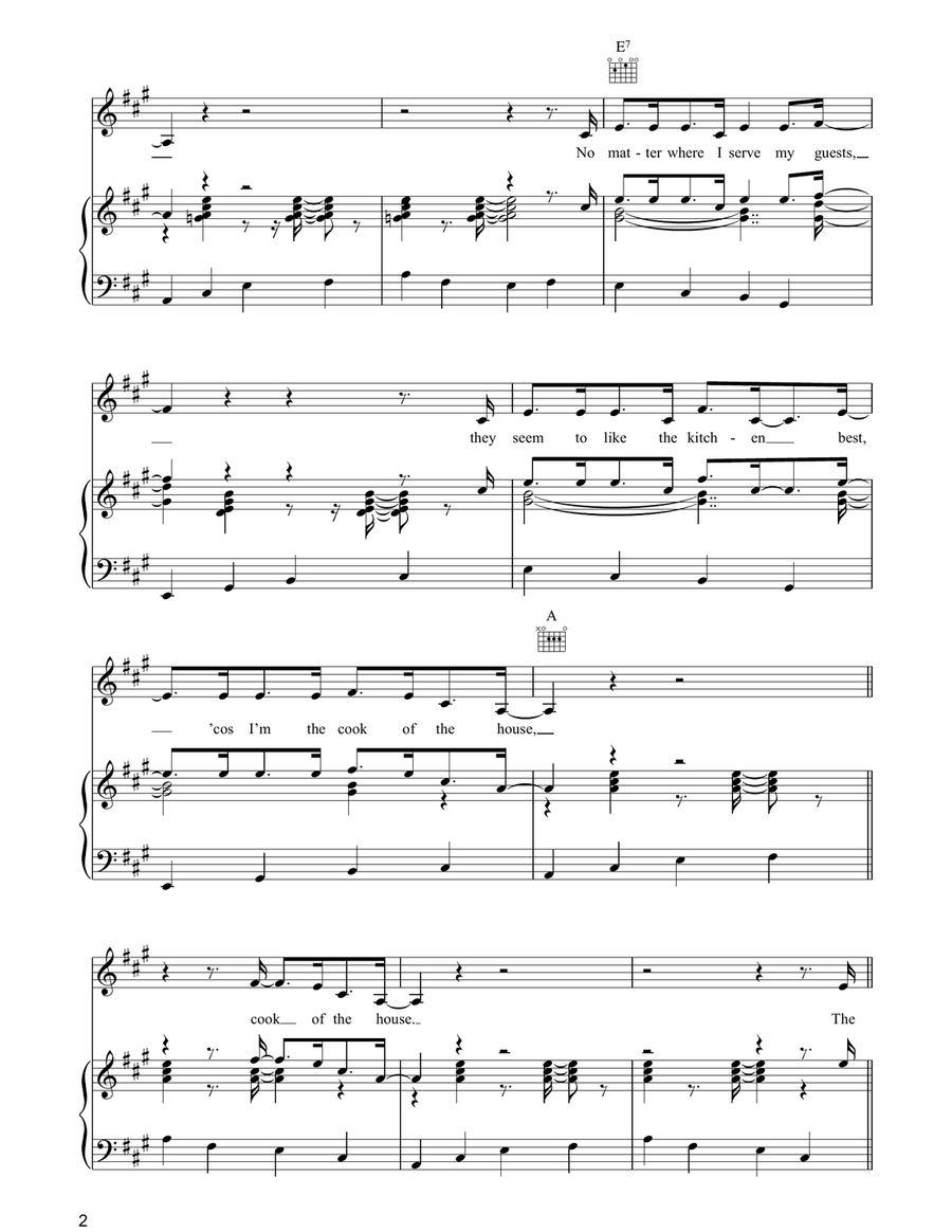 Cook Of The House Acoustic Guitar scores gallery preview page 2
