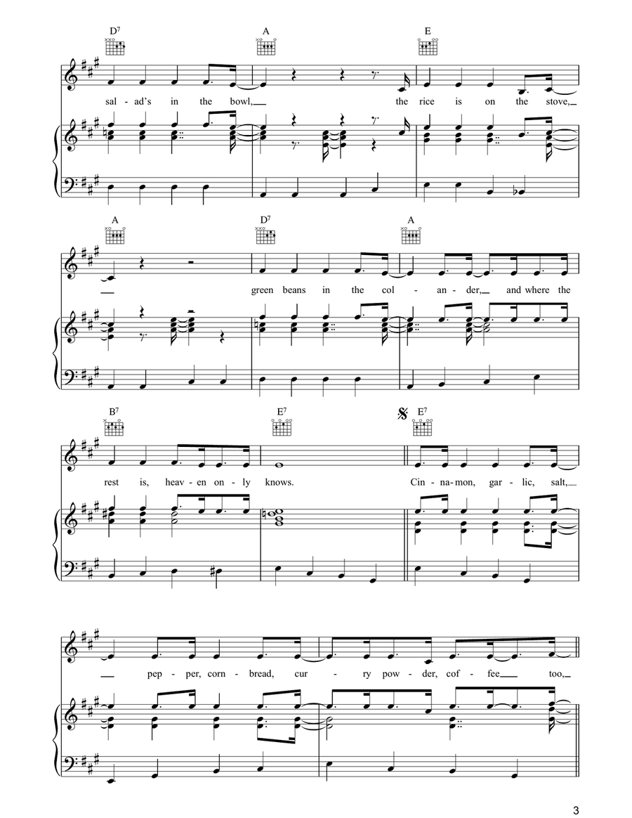 Cook Of The House Acoustic Guitar scores gallery preview page 3