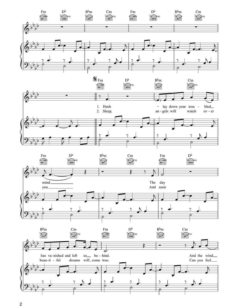 Prayer Prayer Piano, Vocal, Guitar scores gallery preview page 2