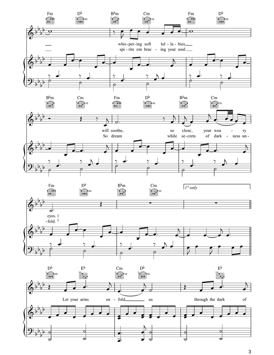 Prayer Prayer Piano, Vocal, Guitar scores gallery preview page 3