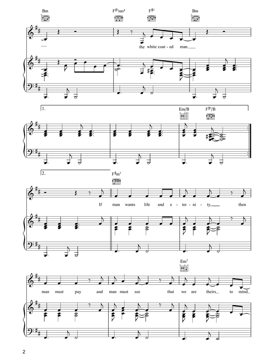 The White Coated Man Acoustic Guitar scores gallery preview page 2