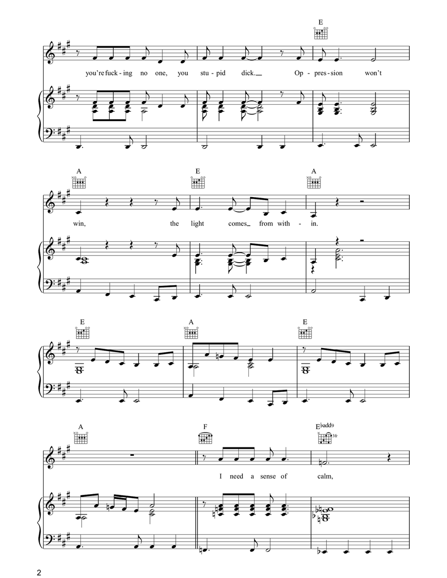 The Light Comes From Within Acoustic Guitar scores gallery preview page 2