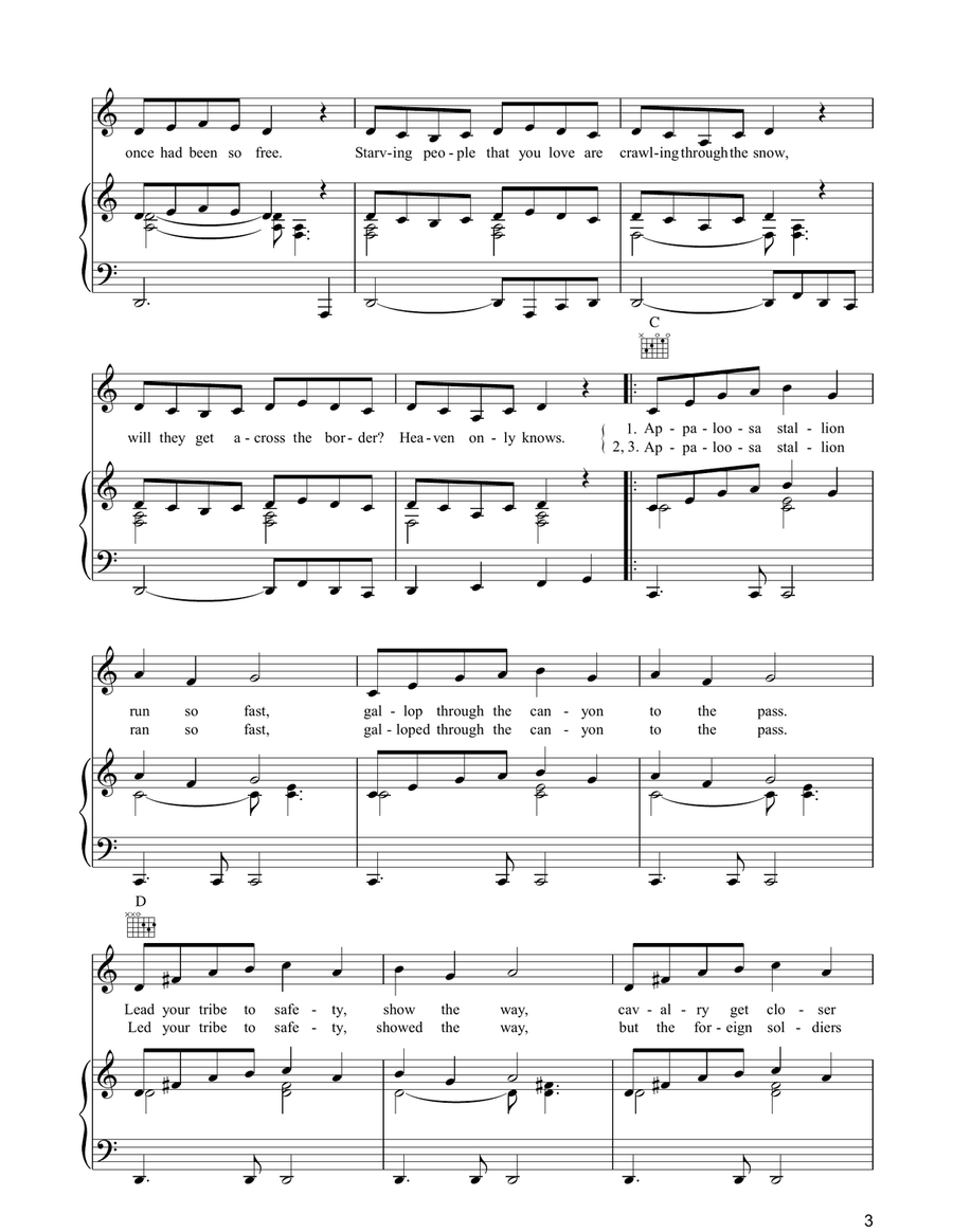 Appaloosa Acoustic Guitar scores gallery preview page 3