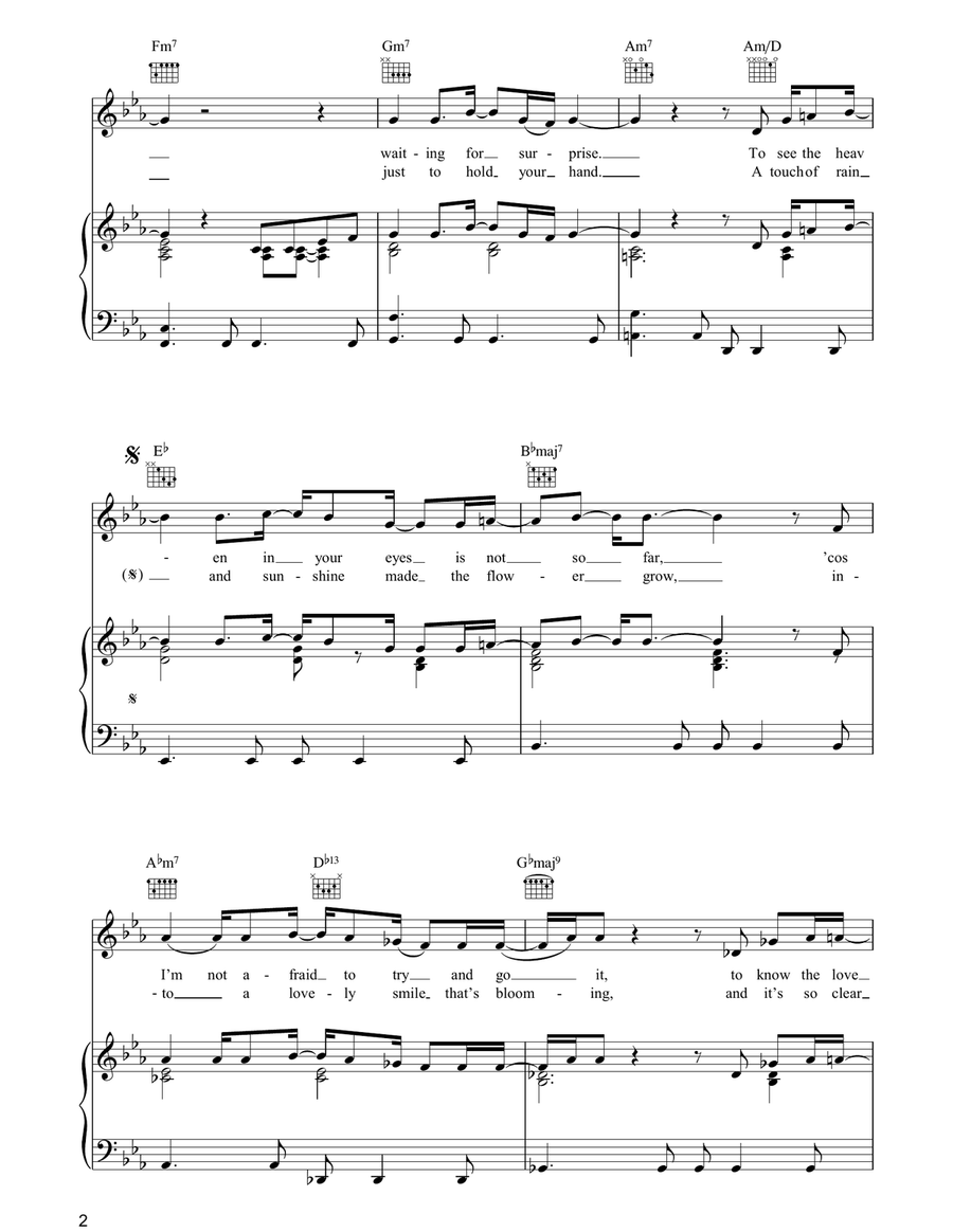 Golden Lady Golden Lady Piano, Vocal, Guitar scores gallery preview page 2