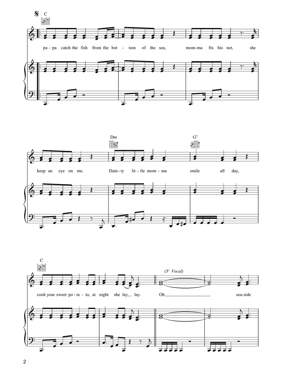 Seaside Woman Acoustic Guitar scores gallery preview page 2