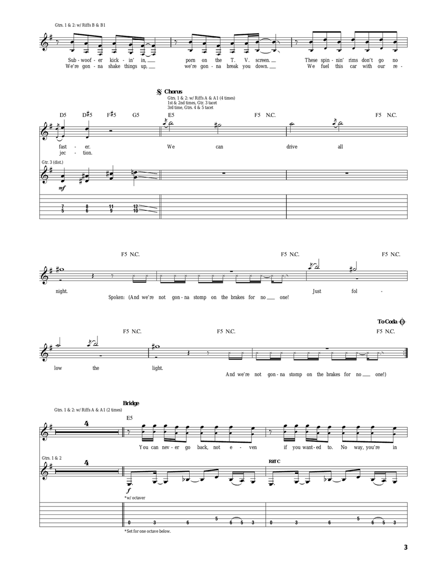 For No One For No One Electric Guitar scores gallery preview page 3