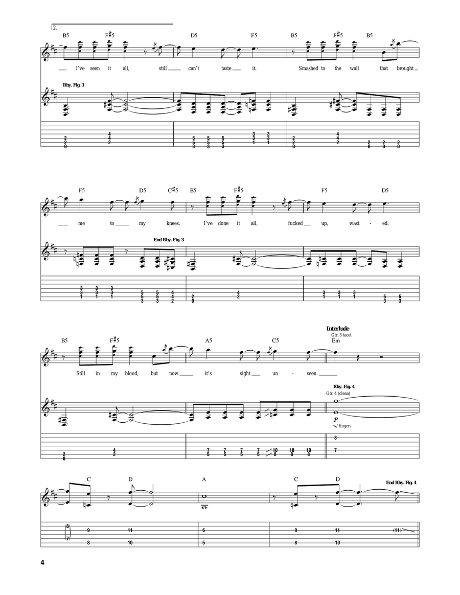 I've Seen It All Electric Guitar scores gallery preview page 4