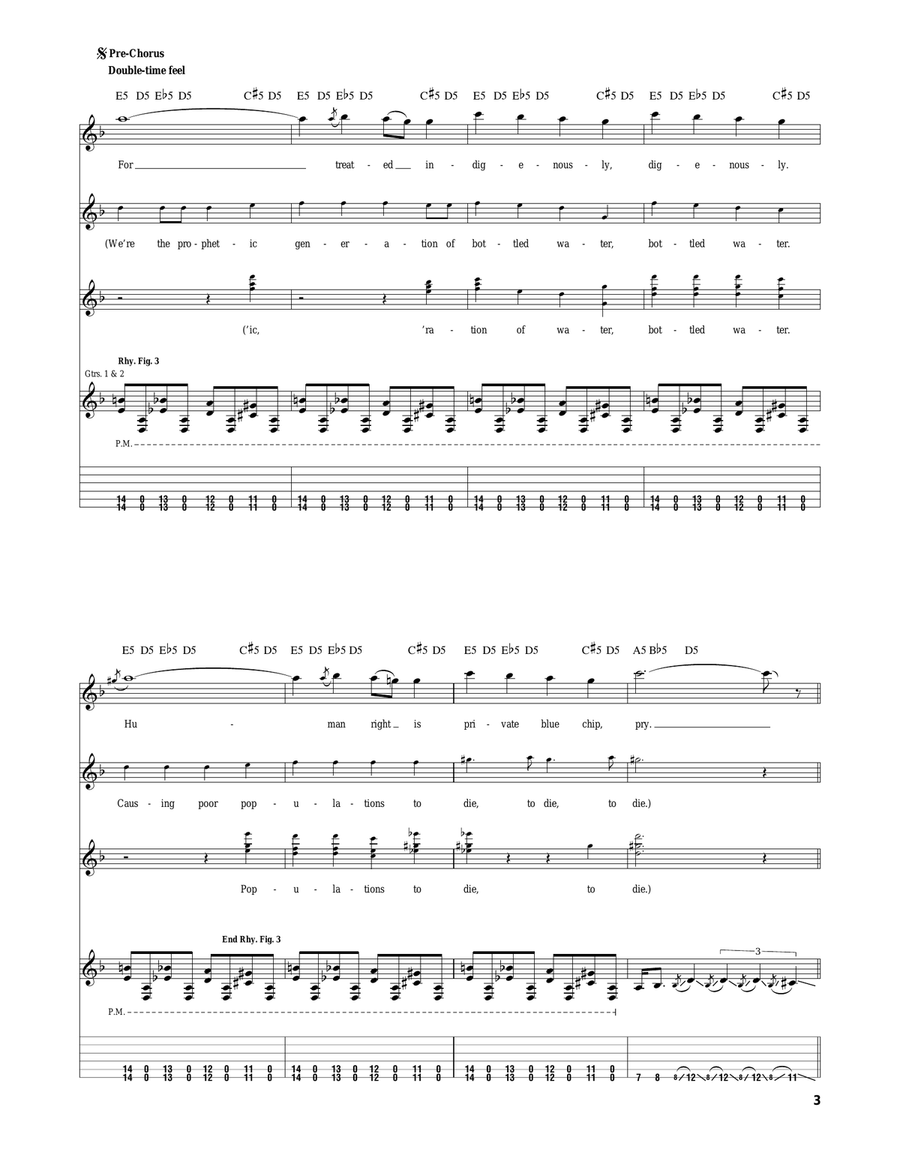 Dreaming Dreaming Electric Guitar scores gallery preview page 3