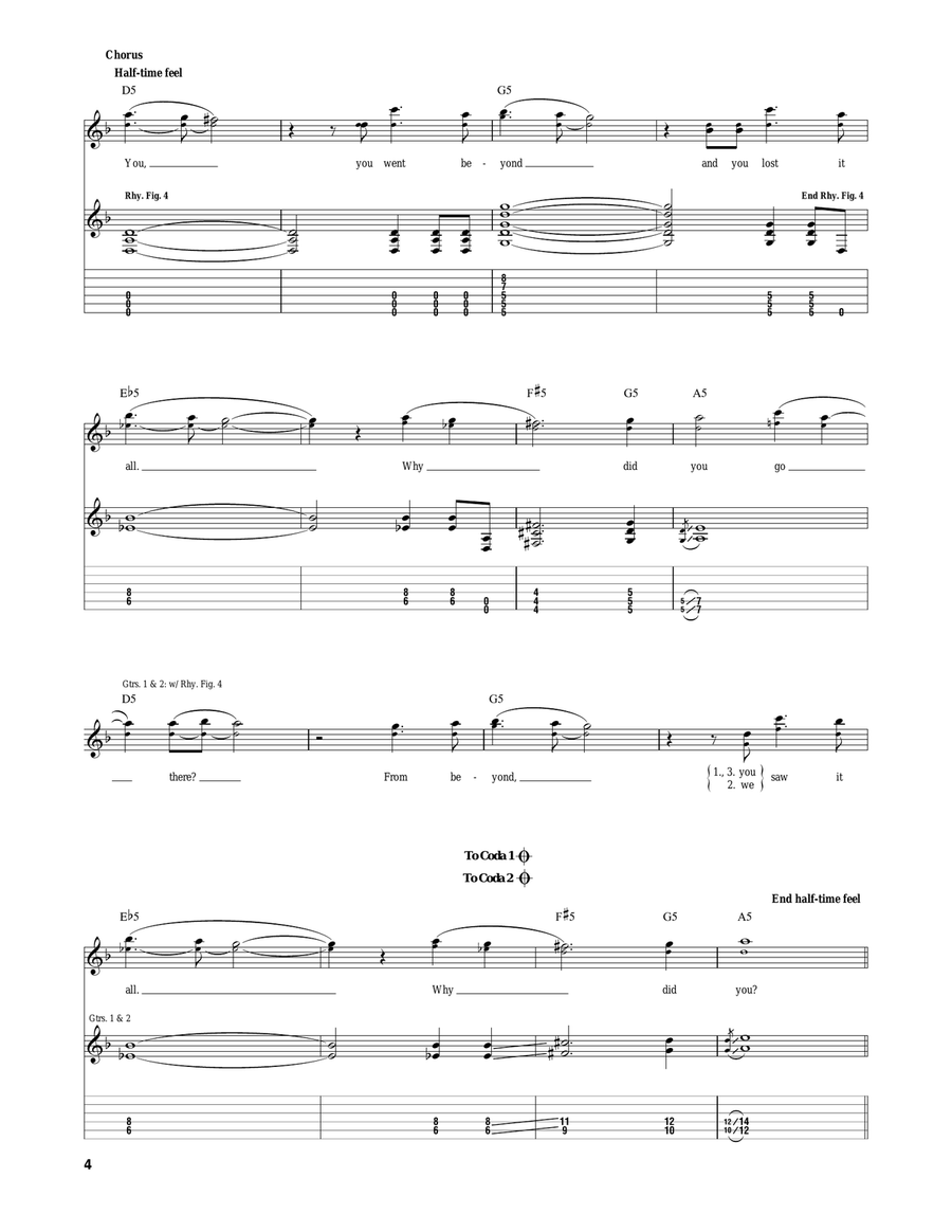 Dreaming Dreaming Electric Guitar scores gallery preview page 4