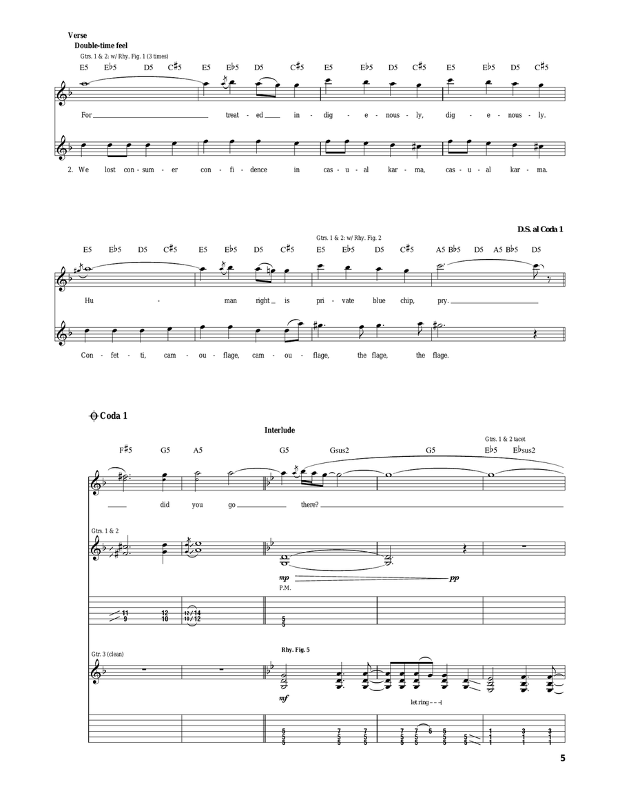Dreaming Dreaming Electric Guitar scores gallery preview page 5