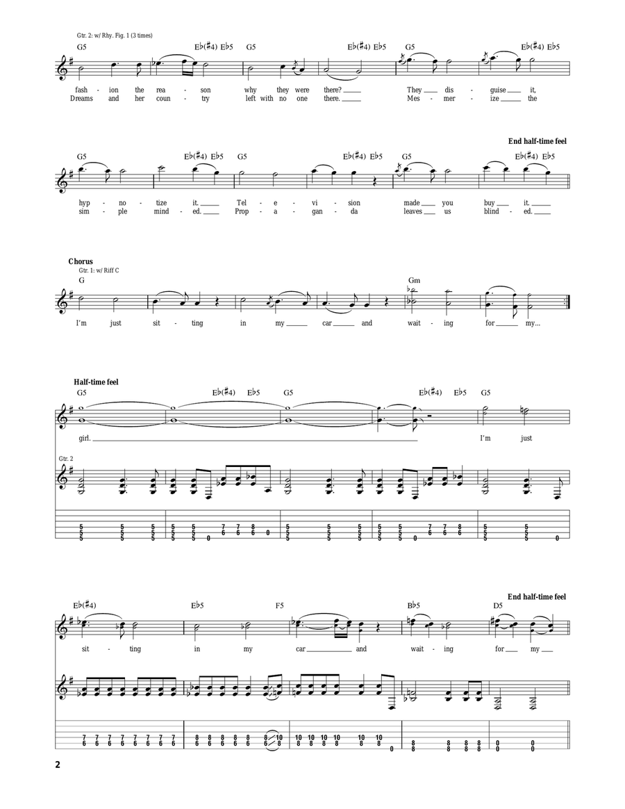Hypnotize Hypnotize Electric Guitar scores gallery preview page 2