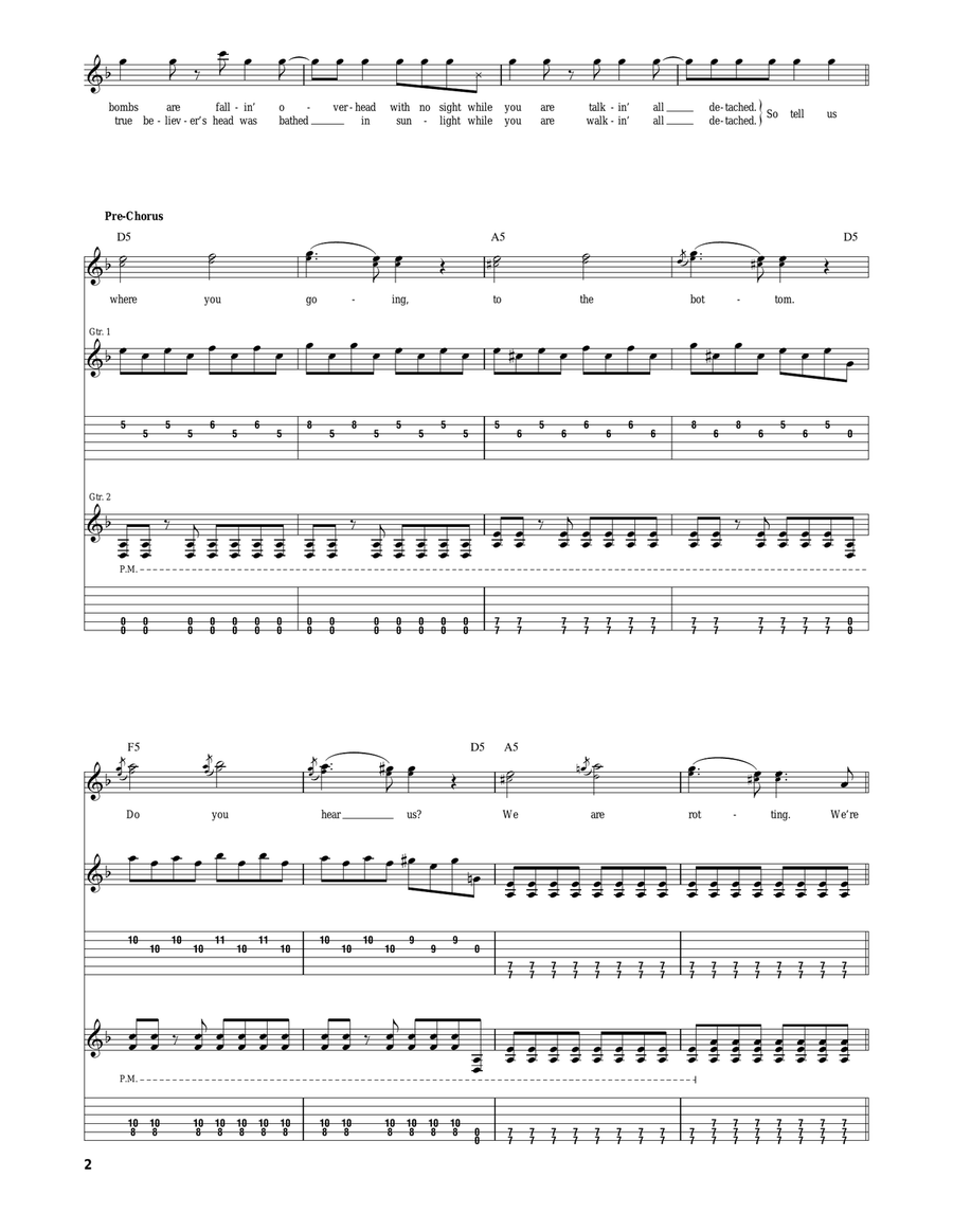 Tentative Tentative Electric Guitar scores gallery preview page 2