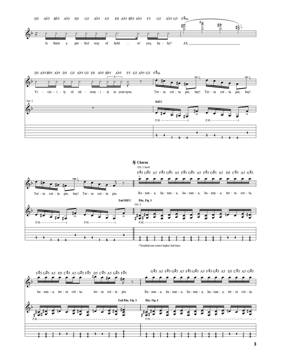 Vicinity Of Obscenity Vicinity Of Obscenity Electric Guitar scores gallery preview page 3
