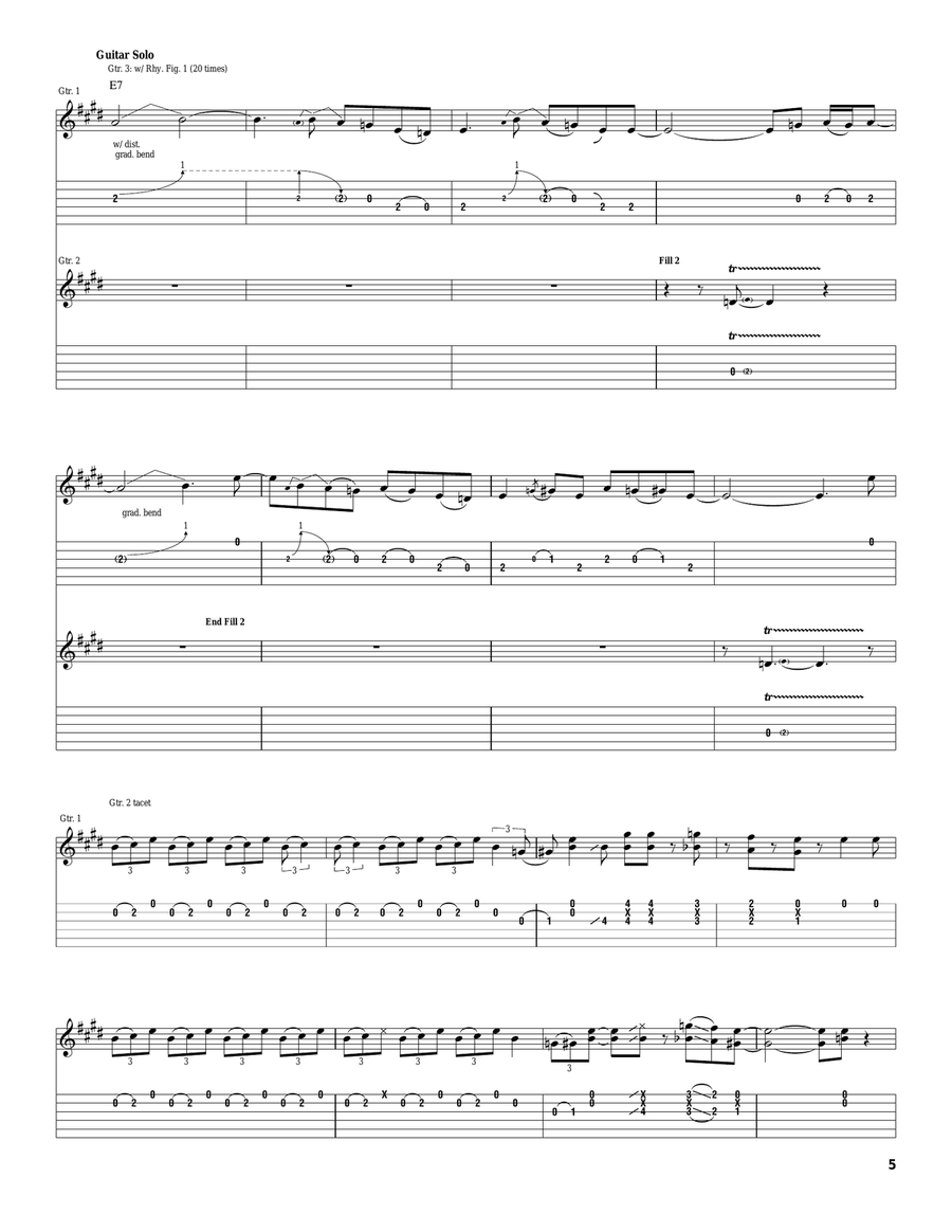 Keep On Chooglin' Keep On Chooglin' Acoustic Guitar scores gallery preview page 5