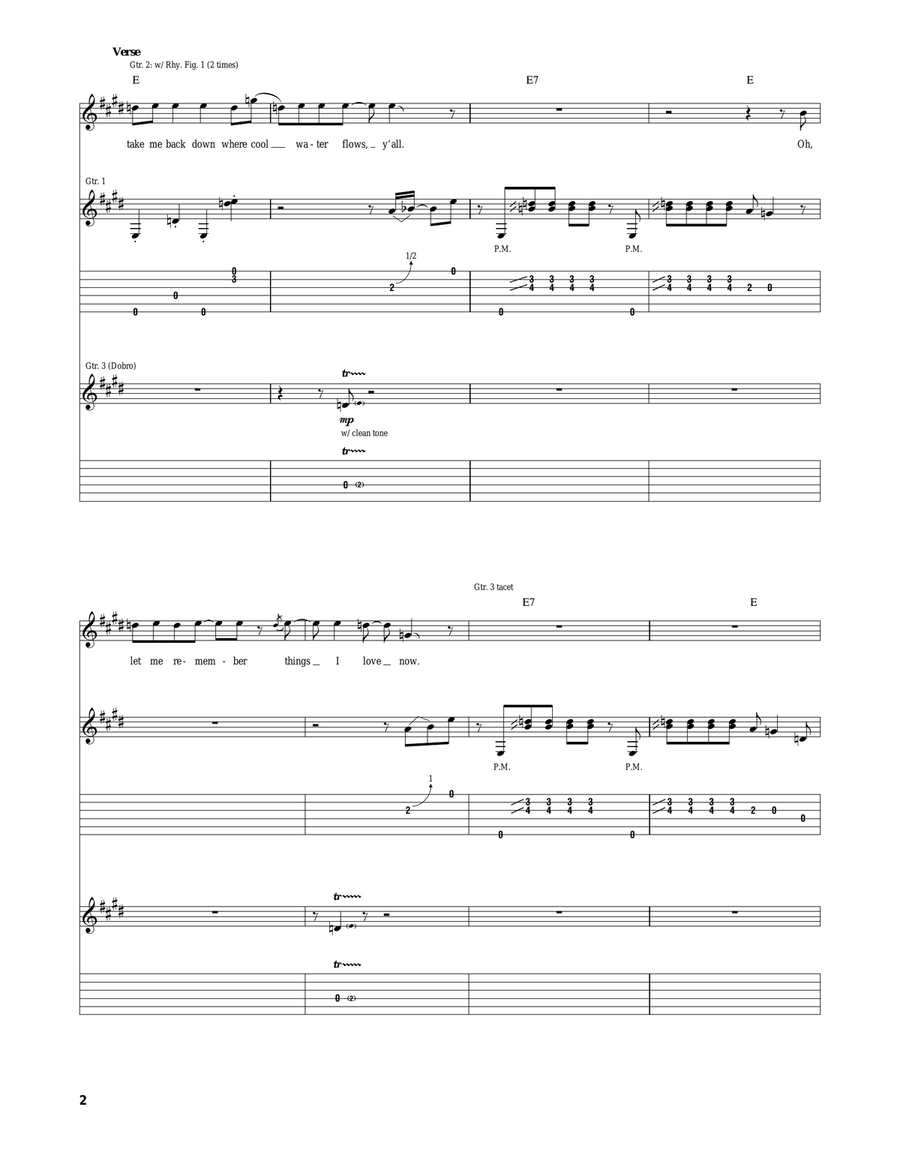 Green River Green River Acoustic Guitar scores gallery preview page 2