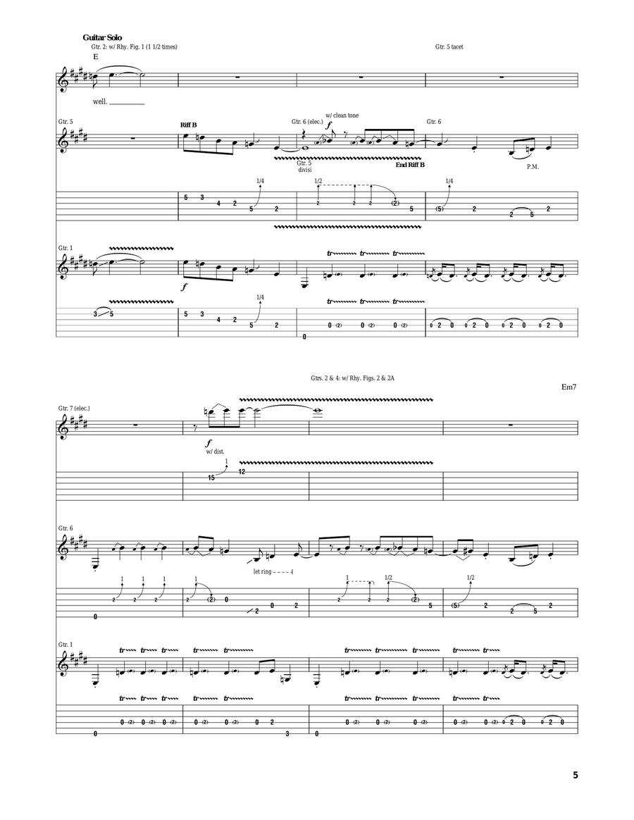 Green River Green River Acoustic Guitar scores gallery preview page 5