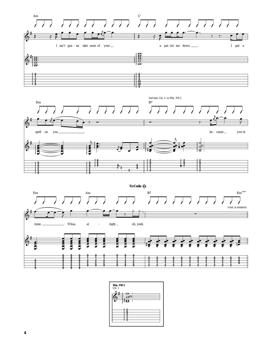 I Put A Spell On You Acoustic Guitar scores gallery preview page 4