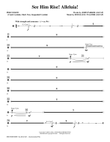 See Him Rise! Alleluia! - Percussion