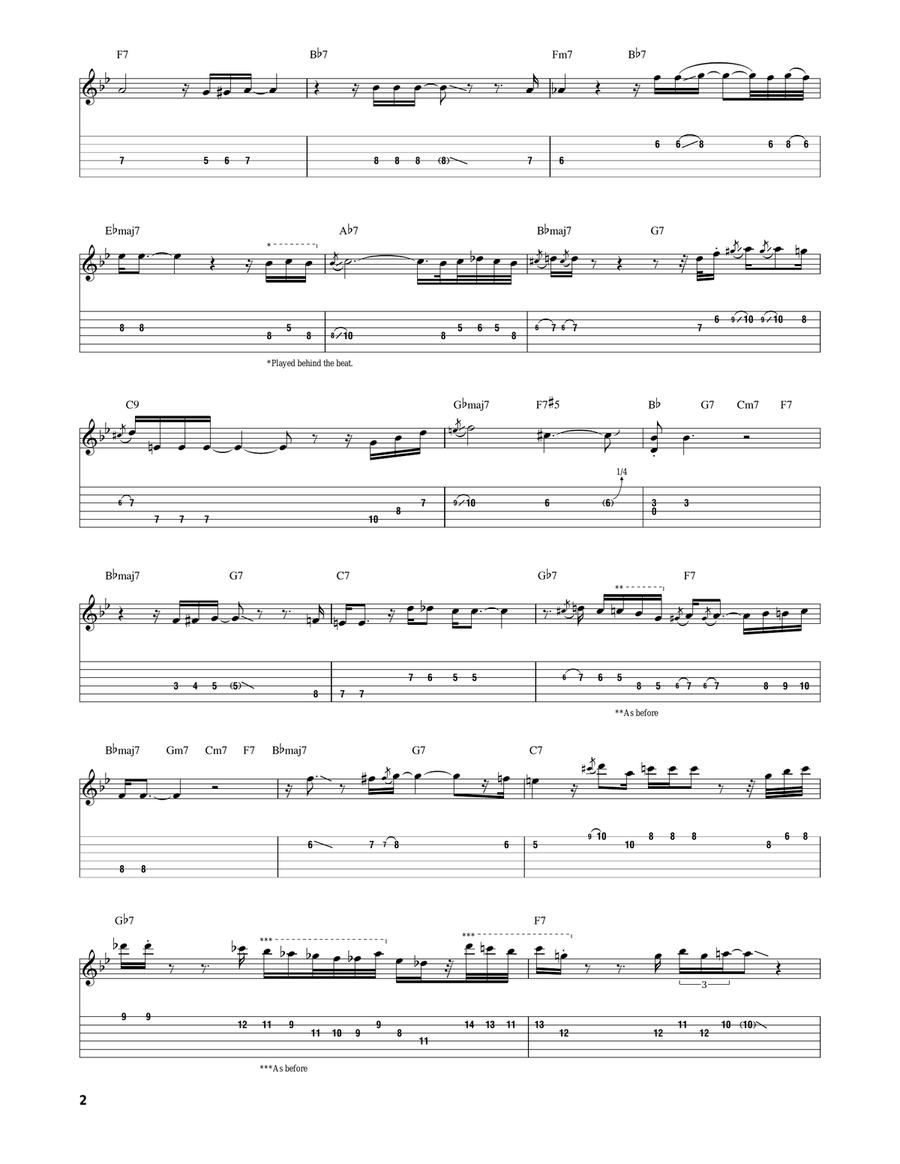 Mood Indigo Mood Indigo Electric Guitar scores gallery preview page 2