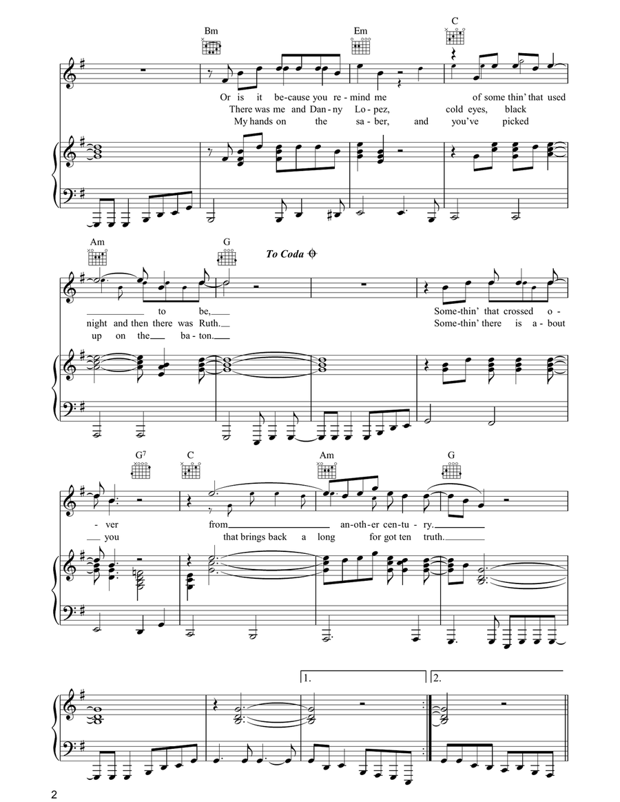 Something There Is About You Piano, Vocal, Guitar scores gallery preview page 2