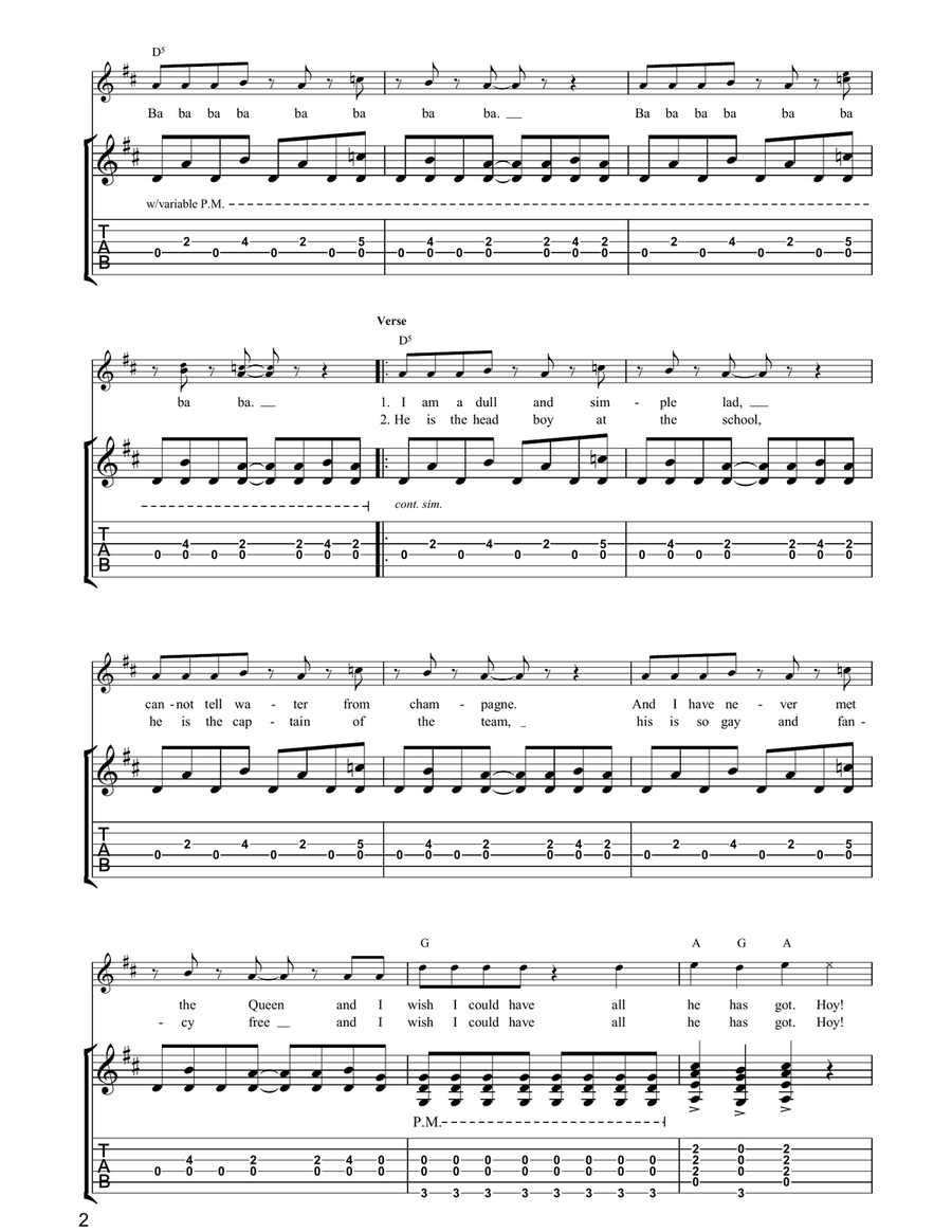 David Watts David Watts Electric Guitar scores gallery preview page 2